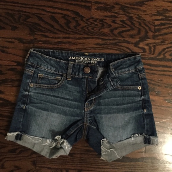 American eagle stretch jean shorts