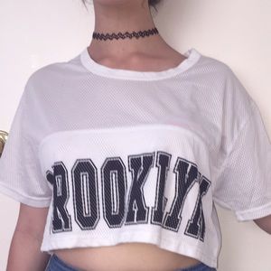Brooklyn Nets jersey crop top