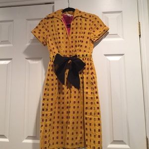 EUC DVF goldenrod dress size 2!