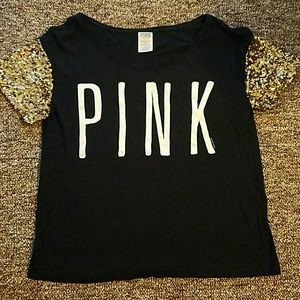 PINK VS Sequin Top