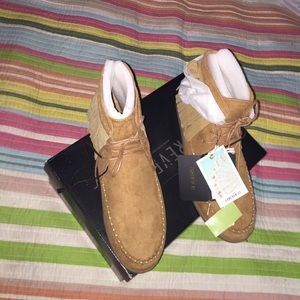 Tan booties from Forever 21