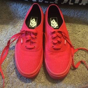All red vans