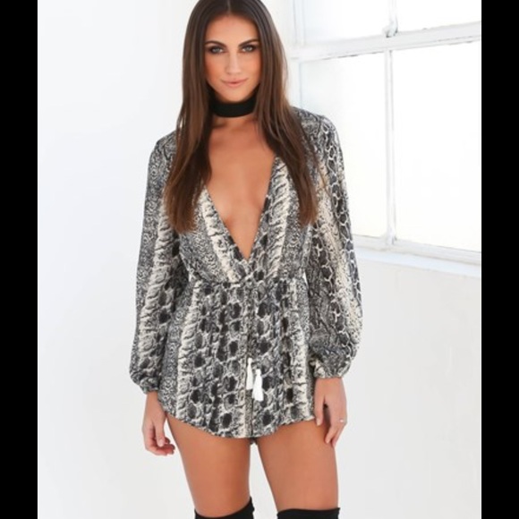 Tiger Mist Python Playsuit - Picture 1 of 3