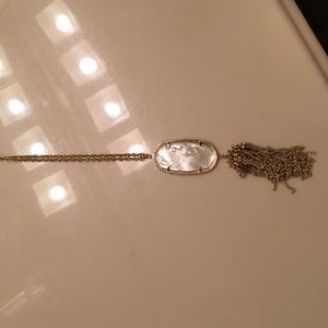 Kendra Scott Rayne Necklace - ivory and gold