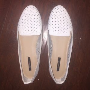 White summer flats.
