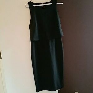 Sleeveless Midi black dress