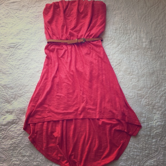 💜 Express Pink/Coral High Low Dress