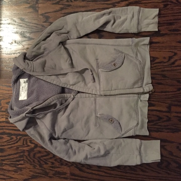 Gray cotton j crew jacket