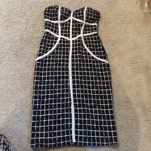 Black & White Sweetheart Dress Size S