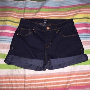 Denim shorts