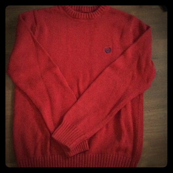 Chaps Cherry Red Crew Pullover