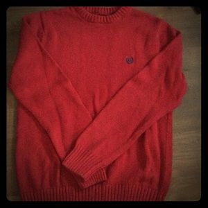 Chaps Cherry Red Crew Pullover