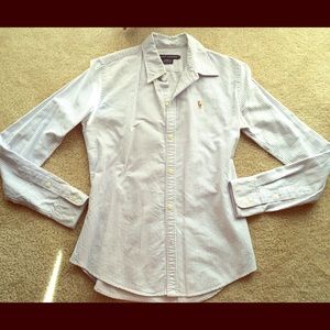 Ralph Lauren slim fit - purple/white stripes!