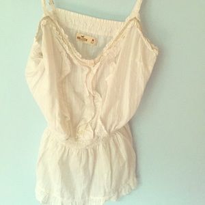 Hollister ruffled peplum top