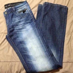 Rerock for EXPRESS  boot cut jeans sz 6