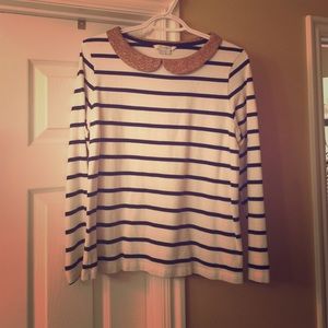 Cute Boden top with Peter Pan collar