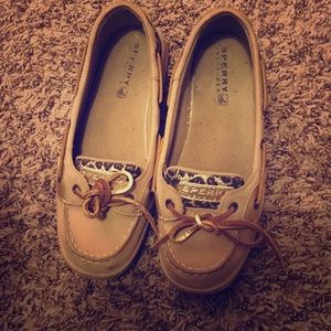 women's cheetah print Sperry's