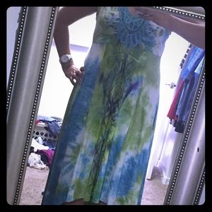 One World Gorgeous green dress