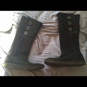 Black Knit Ugg Boots