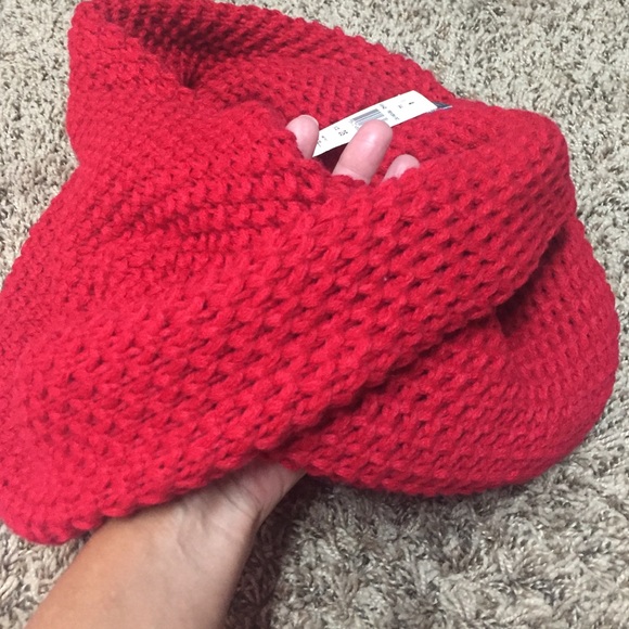 Adorable Red Scarf. Purchased at Off 5th. NWT - Picture 2 of 2