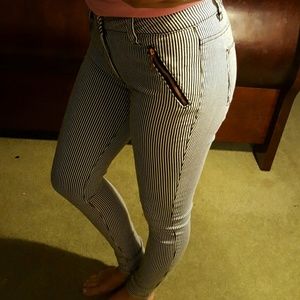 Striped jeans, size 0