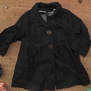 Denim 3/4 sleeve jacket