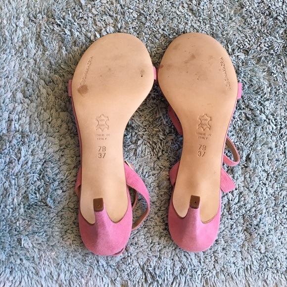 BCBGMaxAzria Suede Pink Sandals - Picture 4 of 4