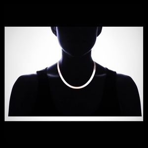 18k white gold necklace