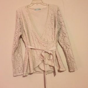 Lace Wrap top!