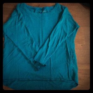 Gap Body Turquoise Oversized Workout / Lounge Top