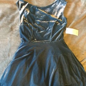 Crushed velvet dress
