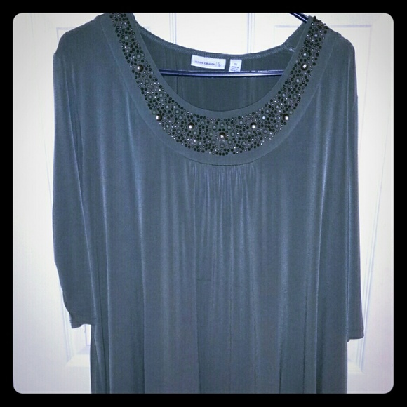 Beautiful Forest Green blouse