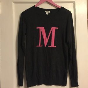 Gray "M" Sweater