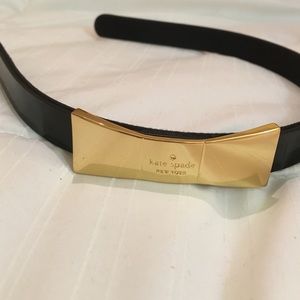 Kate Spade Gold bow headband