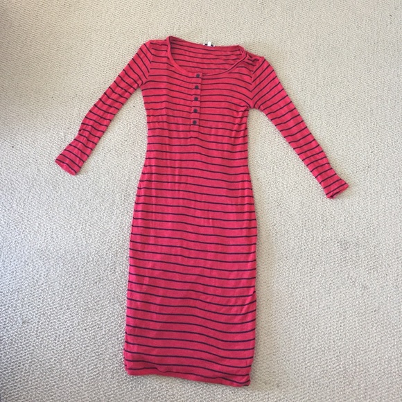 Splendid red and black stripe dress - Picture 1 of 1