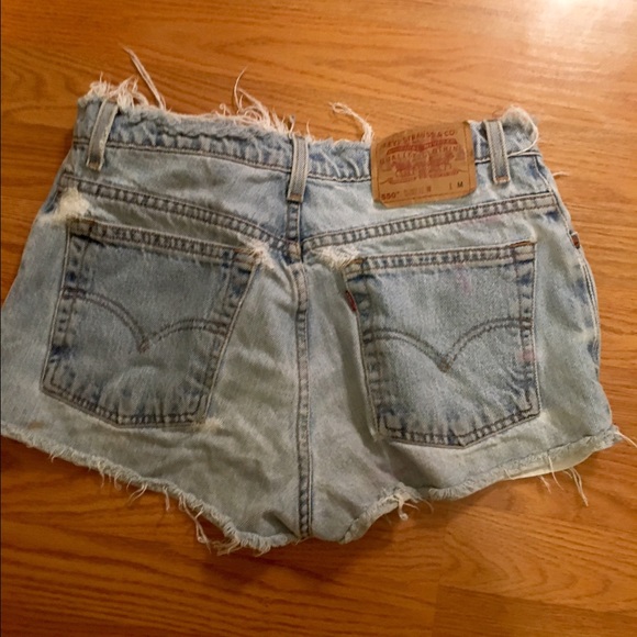 High waisted denim Levi cutoffs