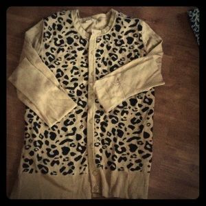 Mossimo Leopard Print Cardigan