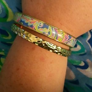 Lilly Pulitzer Toucan Play Gold Bangle Set