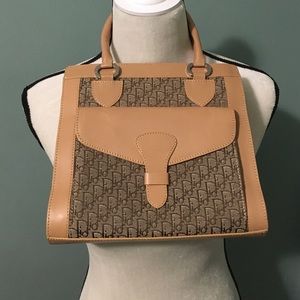 Christian Dior Tan Leather Purse