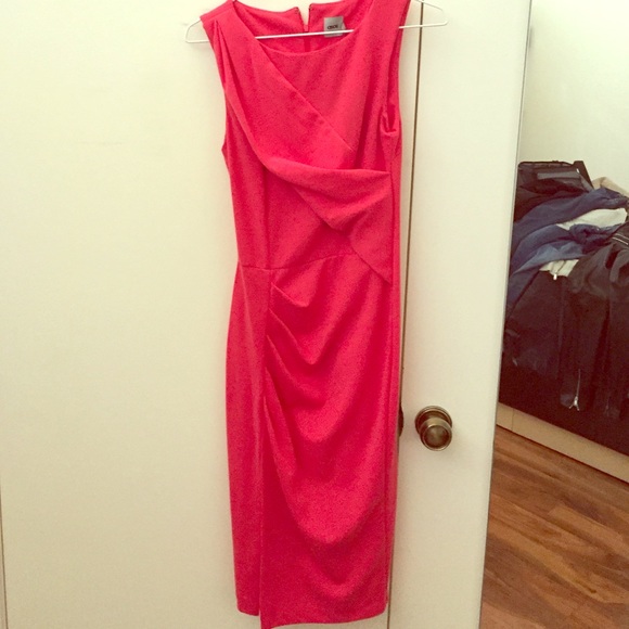 Pink slit dress
