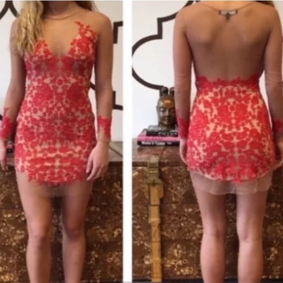 For Love and Lemons Red Luau Dress