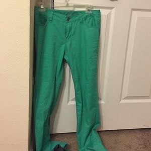 Size 16 kids turquoise skinny jeans