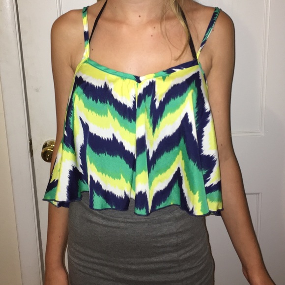 multi-colored crop top - Picture 1 of 2