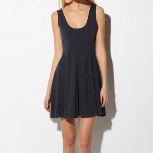 Black Sparkle and Fade Knit Skater Dress