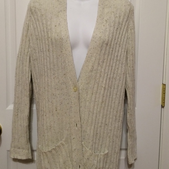 Arie Button Front Duster Sweater nwot
