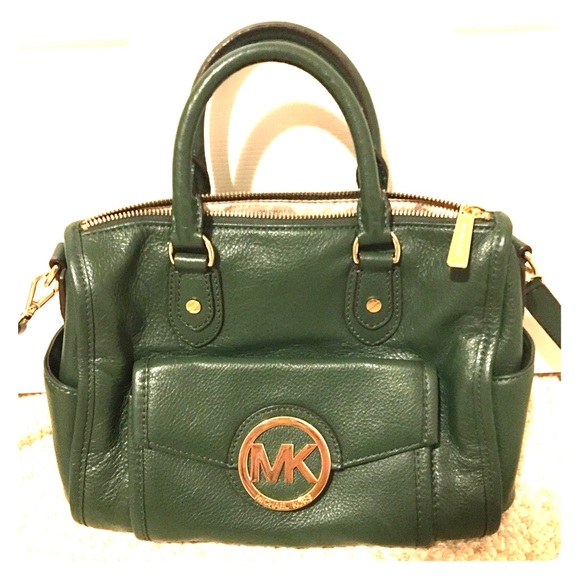 Beautiful green Michael Kors bag; like new!