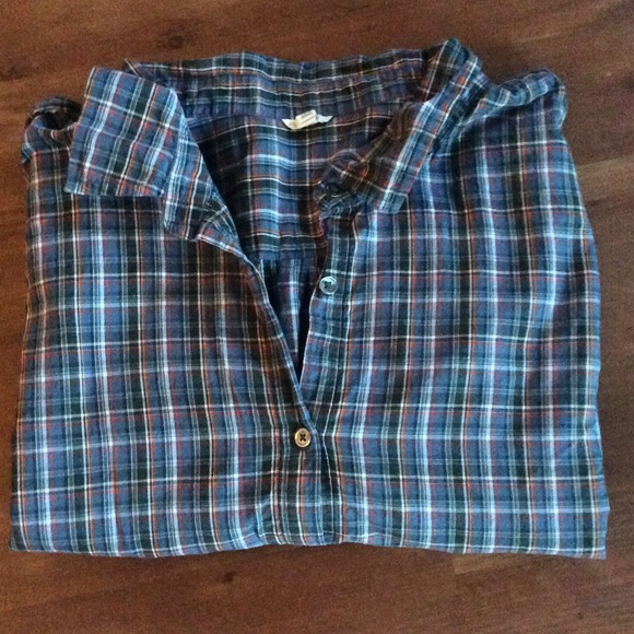 J.Crew Blue Plaid Tunic