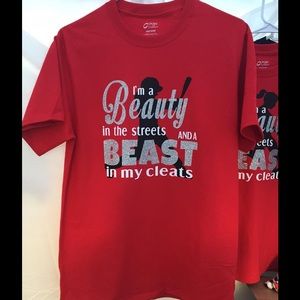 Softball glitter t-shirt