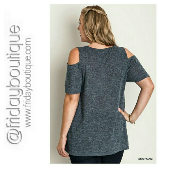 Plus - Open Shoulder Tunic - Color as Shown - Picture 2 of 2