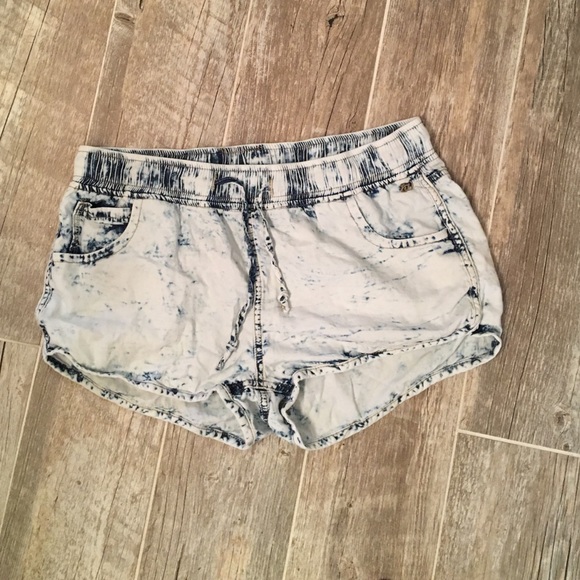 Acid wash looking shorts